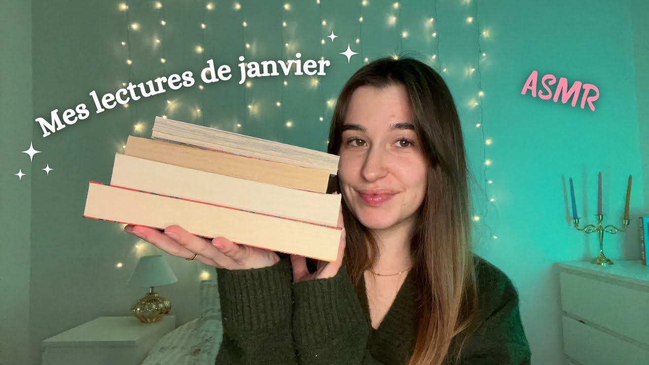 ASMR | Mes lectures de janvier 📚⚔️ (+ tapping, tracing, page turner…)