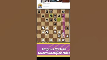 Magnus Carlsen’s INSANE Queen Sacrifice for Checkmate #magnuscarlsen