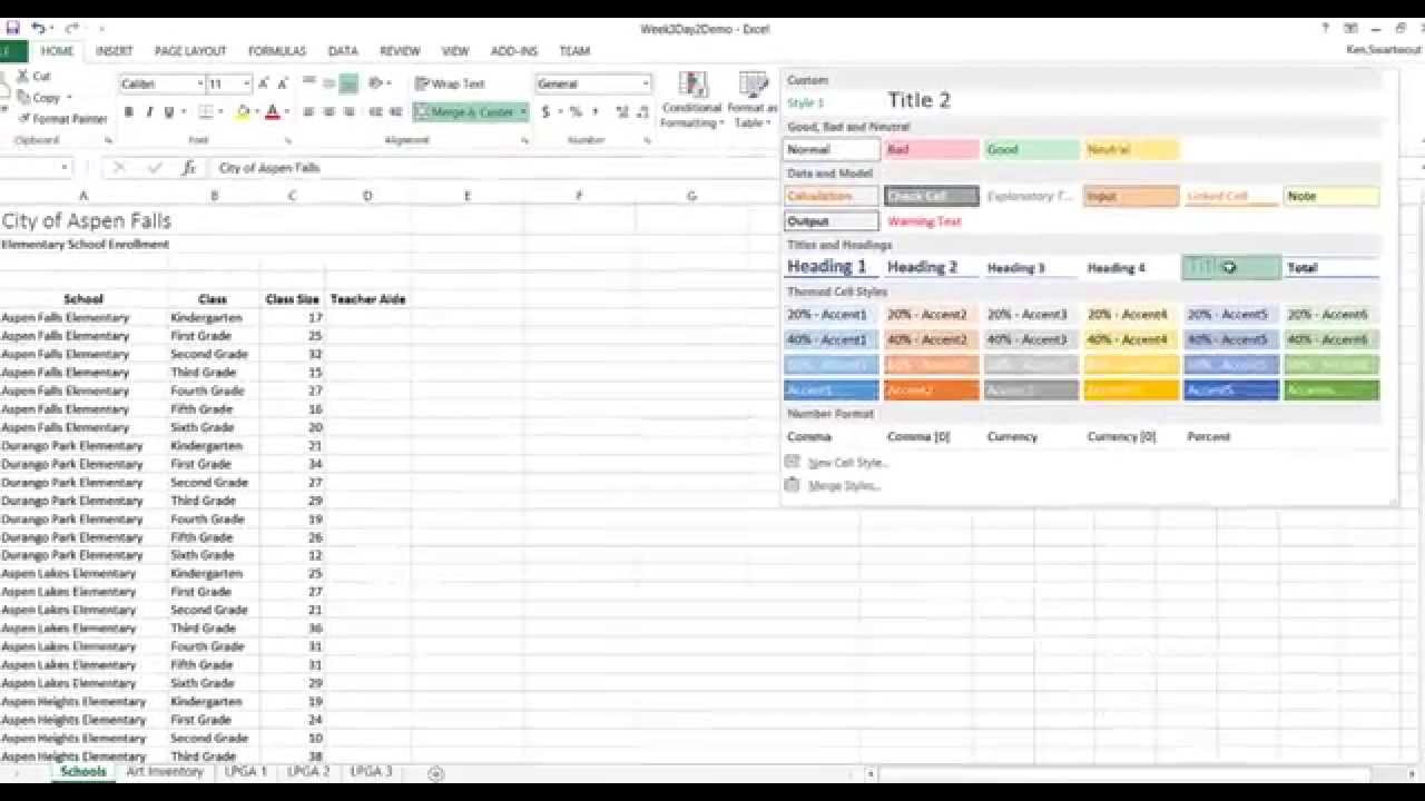 How to Apply Different Styles to a Cell in a Spreadsheet using