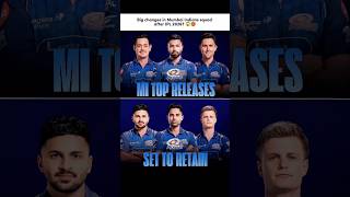 Big changes in Mumbai Indians squad after IPL 2026 🗿🥵 || #shortfeed #viralvideo #cricket