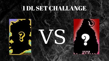 1DL SET CHALLANGE | Growtopia Türkçe