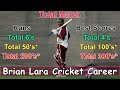 International Cricket Career History of Brian Lara || Princey 