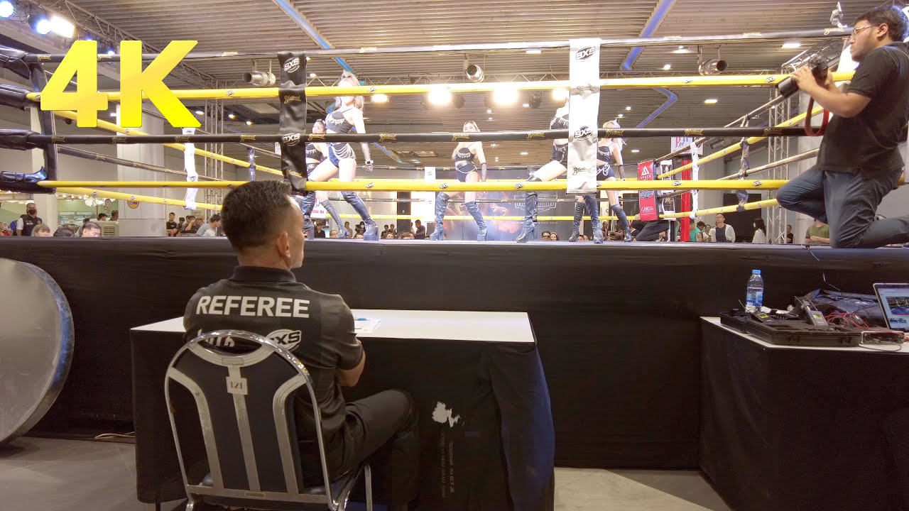 [4K] First week of April, Mirinn Show at MBK Center Fight Night 2023 / Bangkok