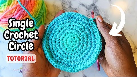 CROCHET a Single Crochet Circle 🔵 - Easy TUTORIAL for Beginners
