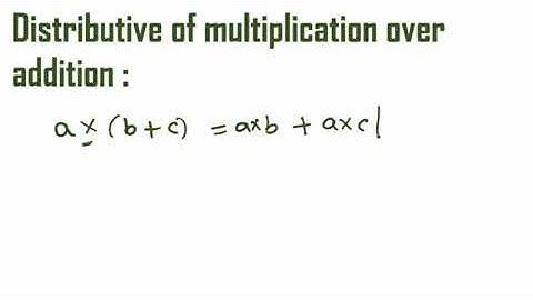 Distributive of Multiplication over addition || Whole numbers class 6th cbse maths