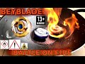 13battle on fire slowmotion flaming spriggan vs ice longinusbeyblade burst