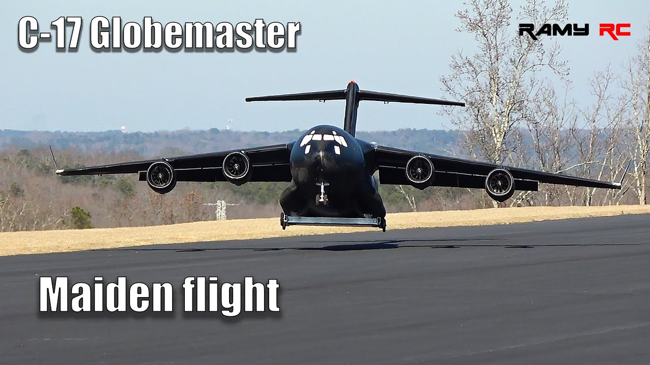 Worlds biggest RC C-17 Globemaster Maiden flight 