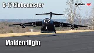 Worlds biggest RC C17 Globemaster Maiden flight