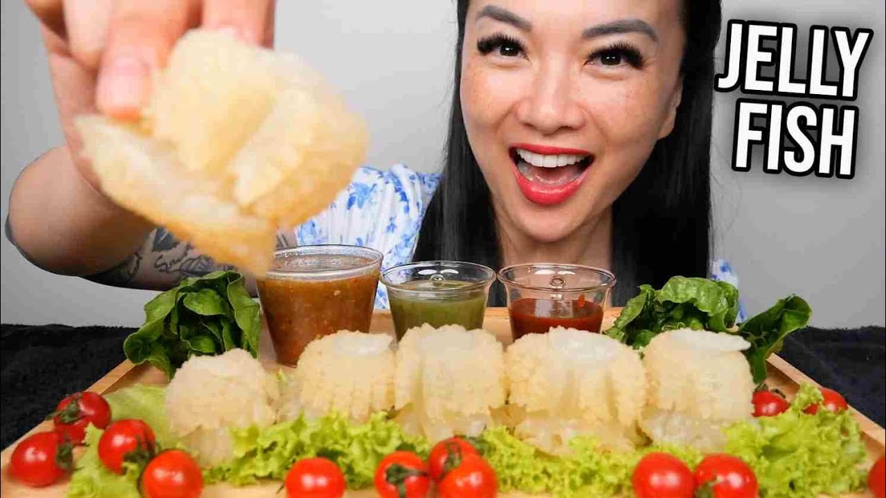 JELLY FISH (ASMR CRUNCHY EATING SOUNDS) LIGHT WHISPERS | SAS-ASMR - YouTube