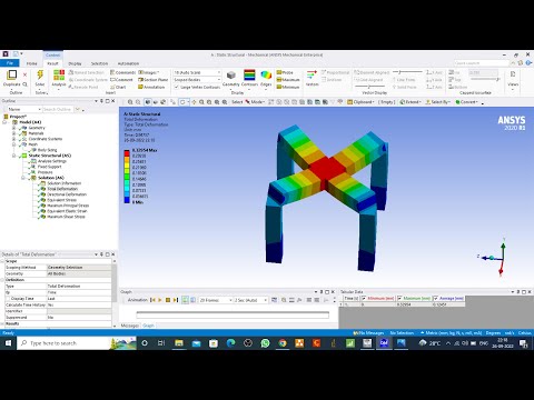 Pressure Analysis on Diagonal Beam object in Ansys Workbench || Static Structural || 2020R1