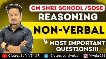 NON-VERBAL REASONING 🔥| 6TH ,7TH & 8TH | By Aakash sir