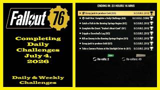 Completing Daily Challenges For July 4, 2026 - Fallout 76 Daily Challenges Guide @jimacsteelgaming7649