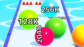 Ball Run Infinity Number Up To (128M, 256M, 512M, 1024M) ! All Levels Gameplay Part 114 android, ios