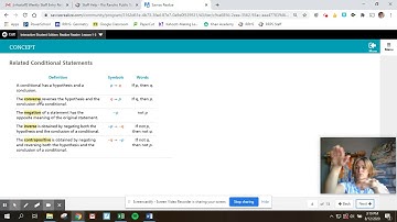 Lesson 1 5 Conditionals, Truth Values, Converse- Savvas enVision Geometry Tutorial