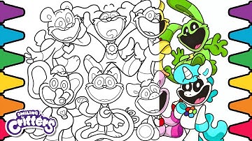 Smiling Critters Coloring Page | Poppy Playtime | Satisfying Coloring | Alcohol Markers | NCS Music