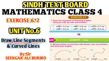 Draw Line Segments | Measure Curved Lines | Exercise 6.2 Math class 4 | Math class 4 | Math Grade 4