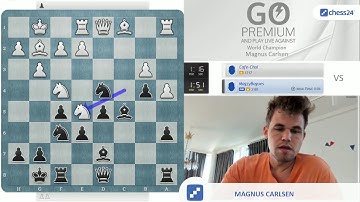 "Did I just blunder?!" | Magnus Carlsen vs. chess24 user Cafe-Chai