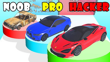NOOB vs PRO vs HACKER - Get the Supercar 3D | Gameplay Walkthrough (Android,iOS)