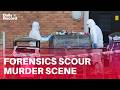 Forensics scour bins at Glasgow flats as probe into ‘suspicious’ death of woman continues