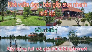 Ngộp quá cần bán gấp nhà vườn nghỉ dưỡng đẹp - kết hợp nuôi trồng thuỷ sản nguồn thu nhập cao