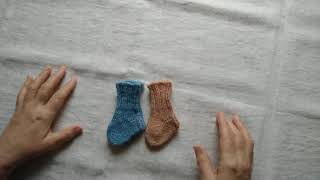 MaTusy. About knitting.  Merino wool socks for preterm baby. Мериносовые носочки для торопыжек.