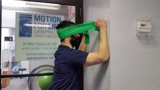 Lower Cervical Extensor Band Wall Press