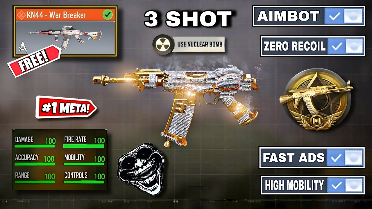 НОВЫЙ "3-зарядный" KN-44 Gunsmith! Он захватывает COD Mobile во 2 сезоне (НОВОЕ СНАРЯЖЕНИЕ)