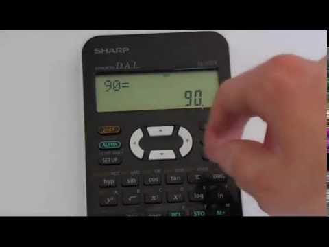 How to Convert Between Degrees, Radians and Gradians Using A Sharp EL 531 Calculator - YouTube