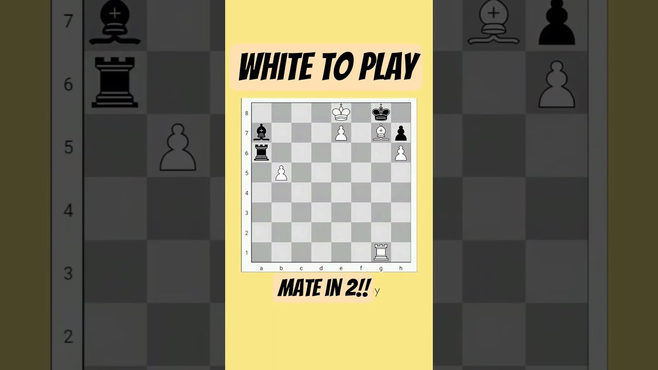 White To Play MATE In 2 Can YOU Spot It Before The Clock Runs Out 