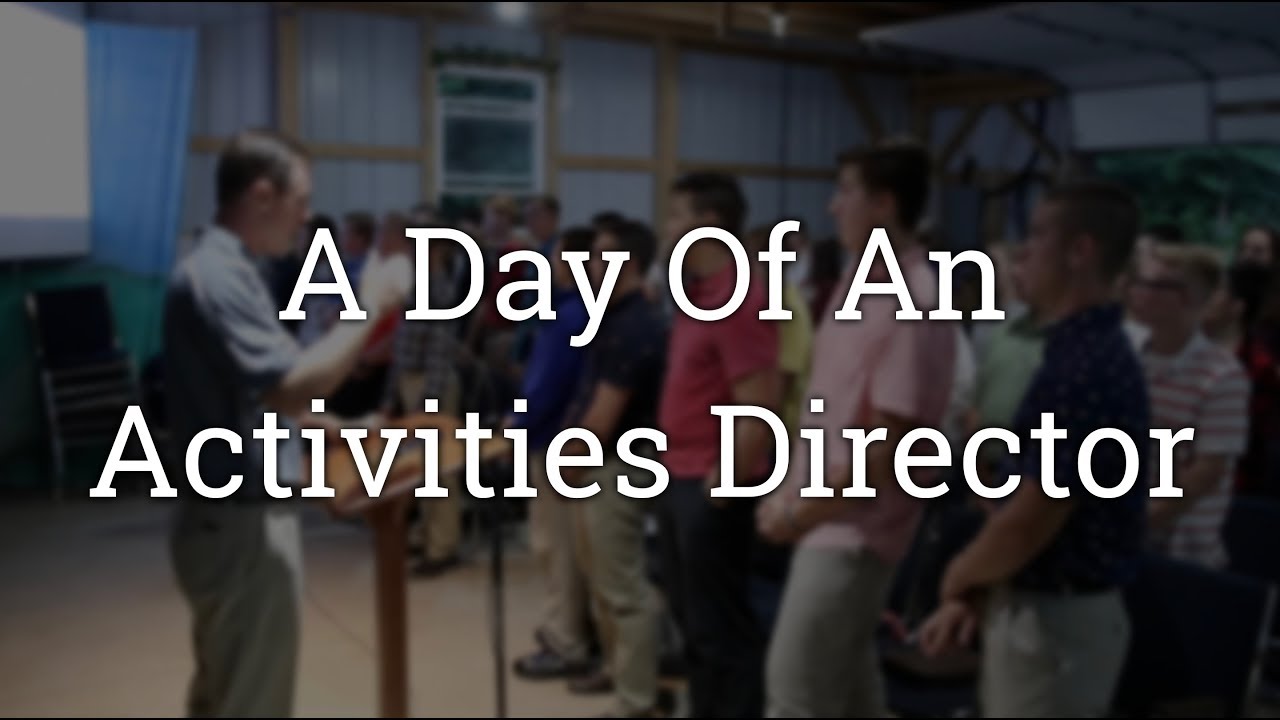 A Day Of An Activities Director YouTube