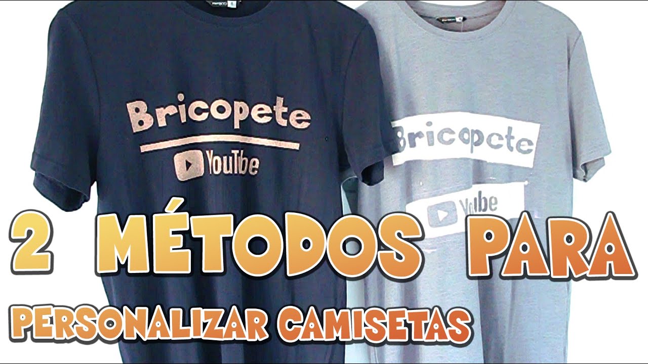 CÓMO PERSONALIZAR CAMISETAS desde casa 2 TÉCNICAS para CUSTOMIZAR CAMISETAS  