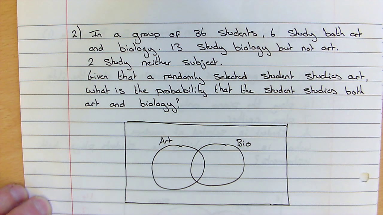 383 Venn diagrams for probability 1 - YouTube