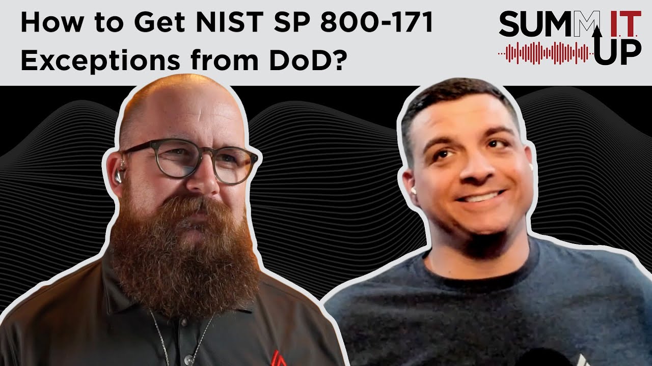How to Get NIST SP 800-171 Exceptions from DoD? - YouTube