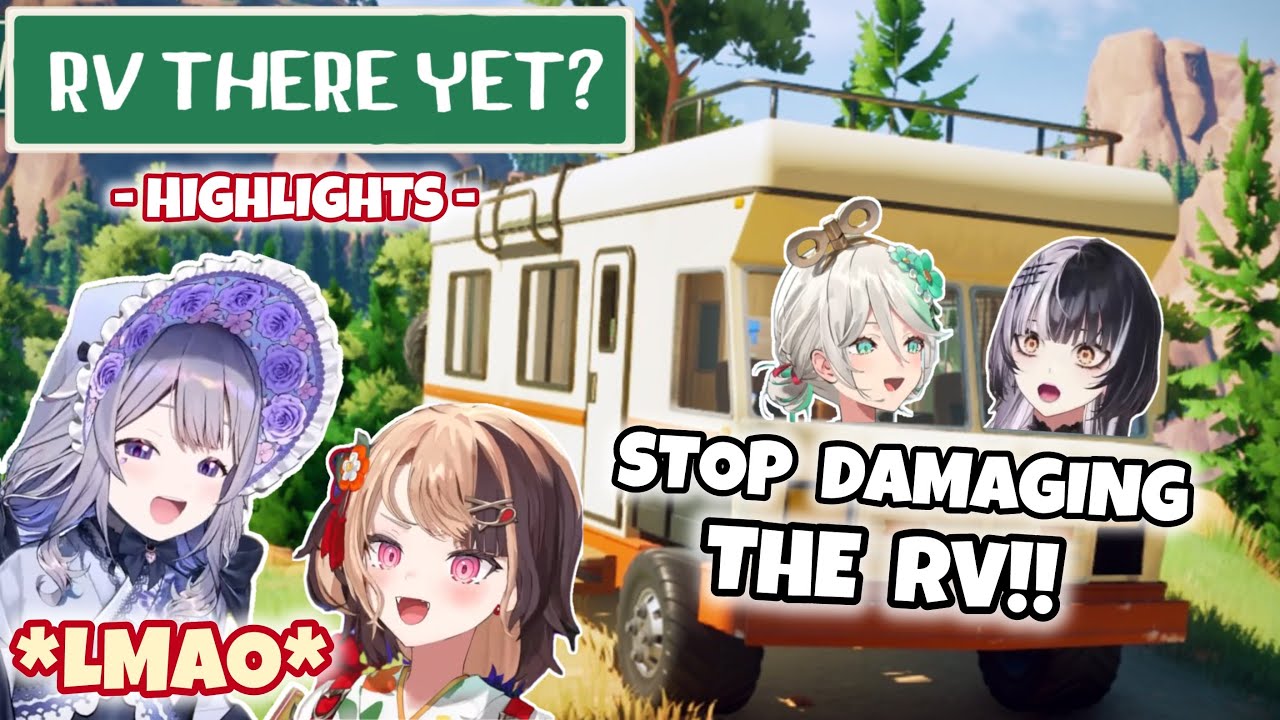HoloEN Road Trip Is PURE CHAOS!! With Shiori, Biboo, Gigi and Cecilia【 RV There Yet HIGHLIGHTS 】