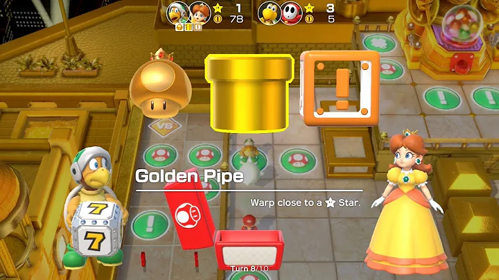 Super Mario Party Partner Party #178 Tantalizing Tower Toys Hammer Bro & Daisy vs Koopa & Shy Guy