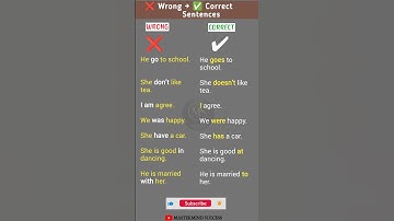 Common English Grammar Mistakes with Correct Sentences #shorts #mastermindsuccess #english