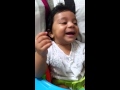 Laughing on vuvu baby song!