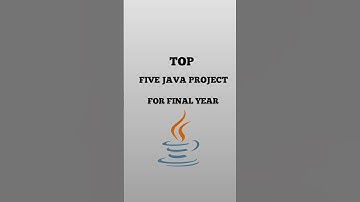 Top Five Java Project For Final Year | #javaproject #javaideas #computerprogramming