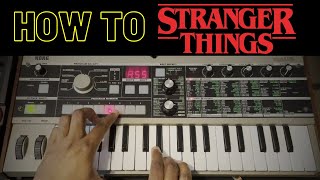 Stranger Things synth tutorial on Microkorg | Verysickbeats