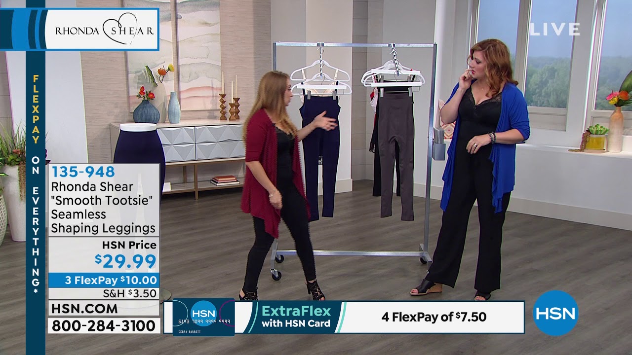 Rhonda Shear "Smooth Tootsie" Seamless Shaping Leggings