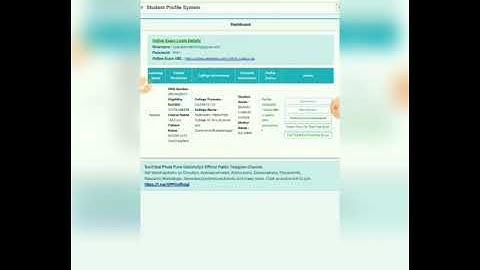 SPPU exam mock test demo. User id password information.