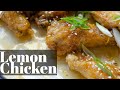 Chicken wings with lemon sauce