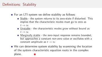 Continuous-Time LTI System Stability
