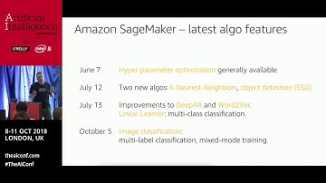 Advanced machine learning with Amazon SageMaker (October 2018)
