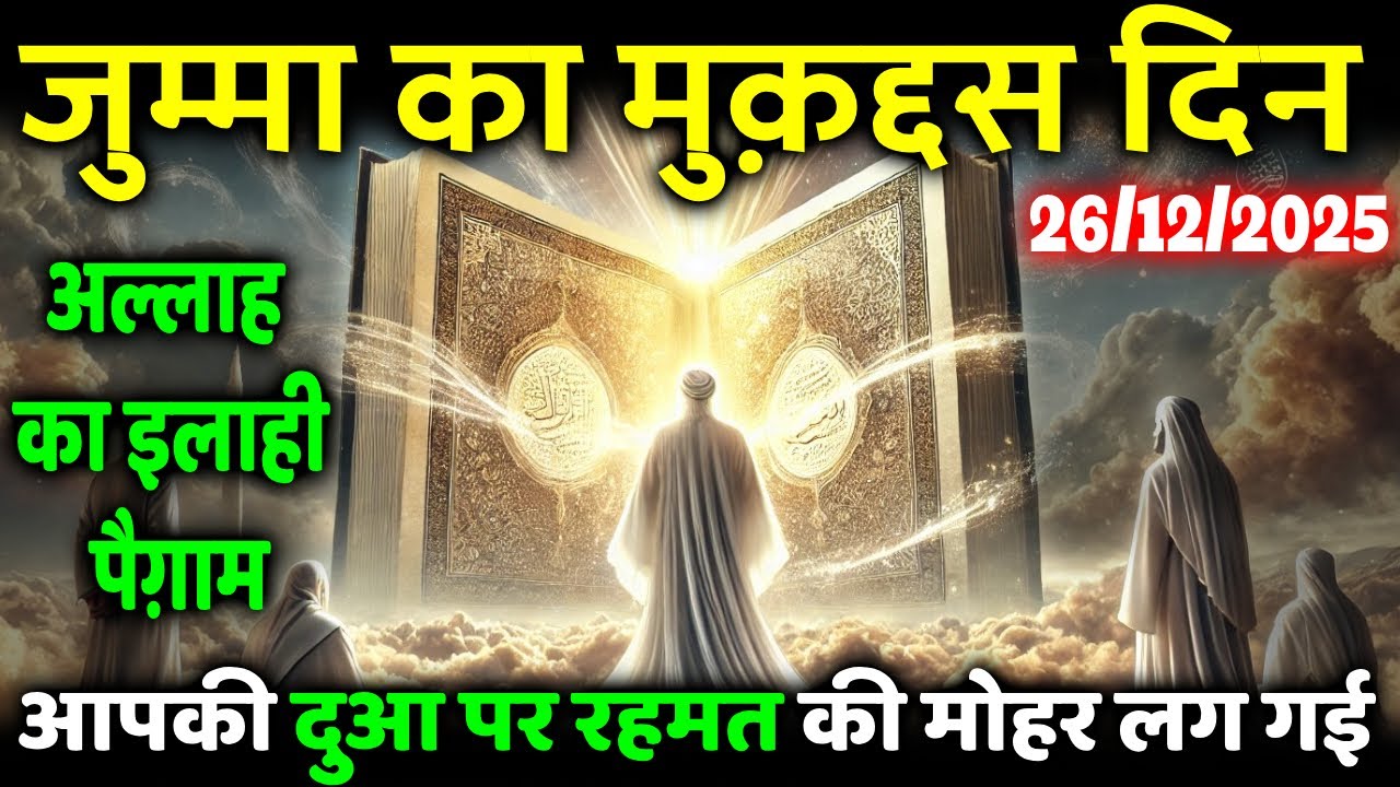 जुम्मा के नूर में आपकी दुआ क़ुबूल हो चुकी है, फ़रिश्ते आपके लिए पैग़ाम लाए हैं #allah #jummamubarak