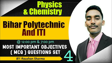 VVI question for bihar polytechnic |Most important question for bihar polytechnic exam 2020 | Set -4