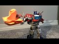 Optimus prime vs Scourge Stop motion Part 1