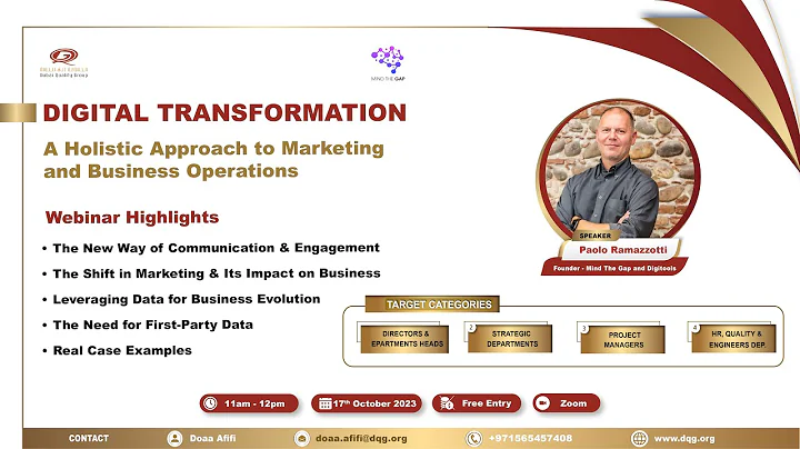 Webinar Recap - 'Digital Transformation: A Holistic Approach to Marketing and Business Operations'