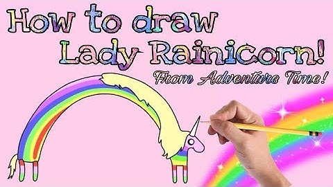 How to draw Lady Rainicorn! (From Adventure Time) Step by step!