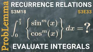 S3E33. Recurrence relations evaluate integrals
